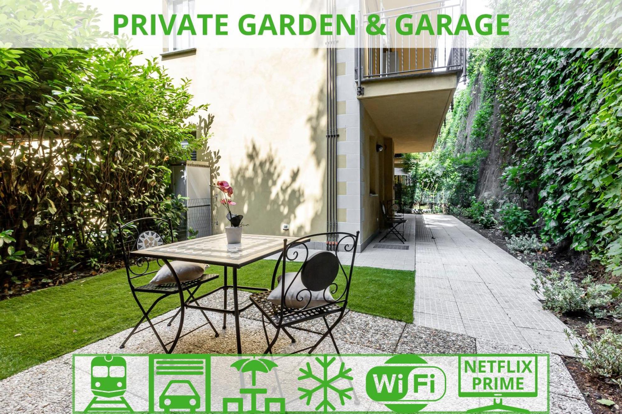Private Garden & Garage - Self Check-In & Remote Access Apartment Como Exterior foto